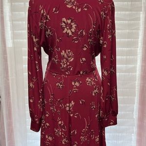 Long sleeve wrap dress